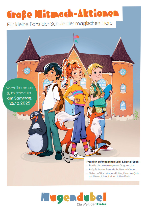 Die Schule der magischen Tiere – Großer Mitmachtag bei Hugendubel